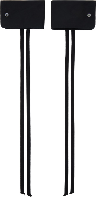 Photo: Ann Demeulemeester Black Paal Shirt Cuffs Bracelet