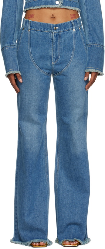 Photo: JUNEYEN Blue Faded Jeans