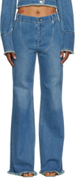 JUNEYEN Blue Faded Jeans