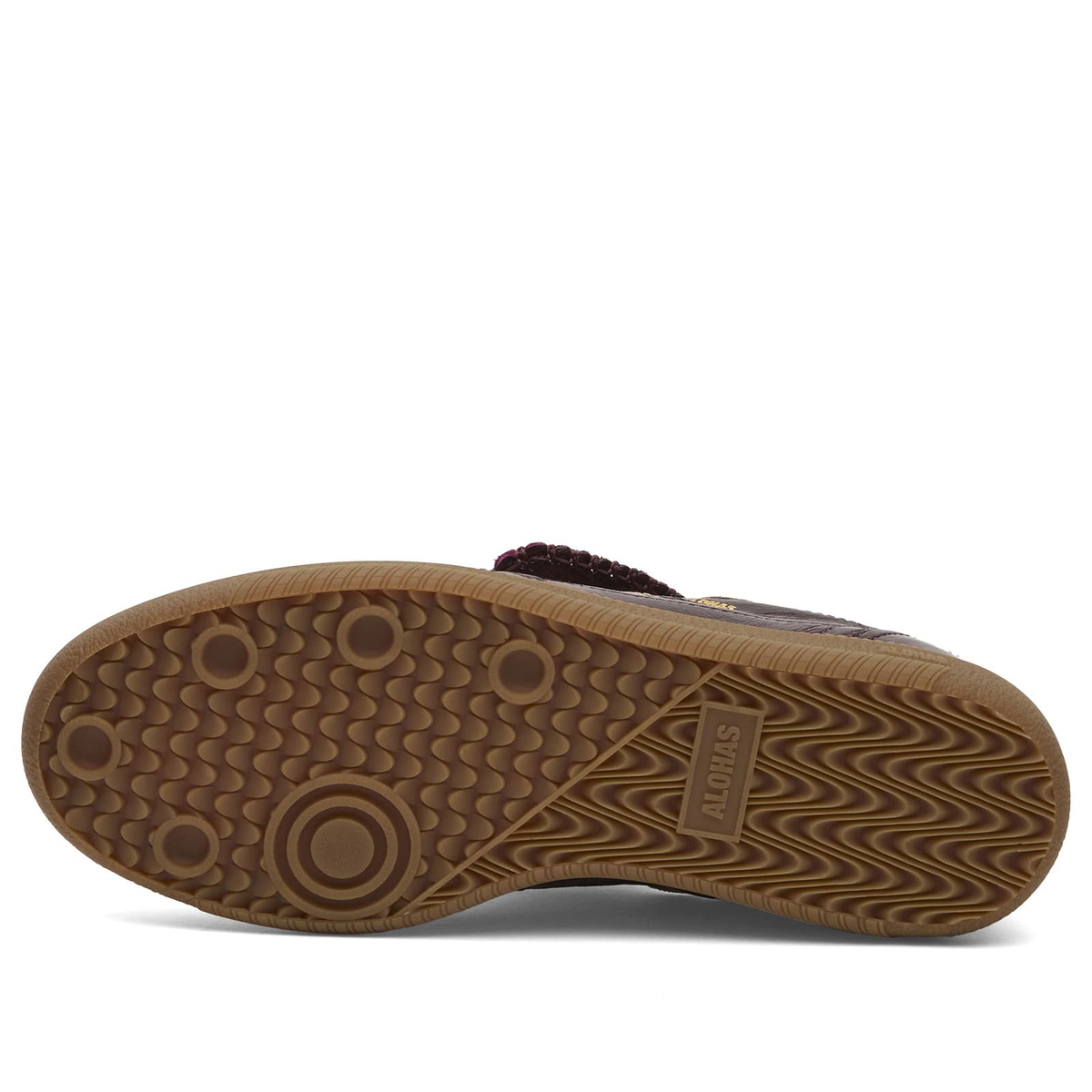 ALOHAS Women's TB 490 Club Onix Leather Sneakers in Onix Deep Burgundy
