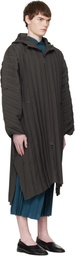 HOMME PLISSÉ ISSEY MIYAKE Brown Edge Light February Coat