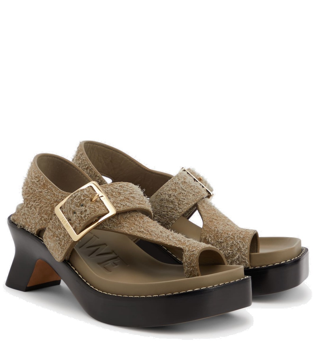 Loewe Ease suede sandals Loewe
