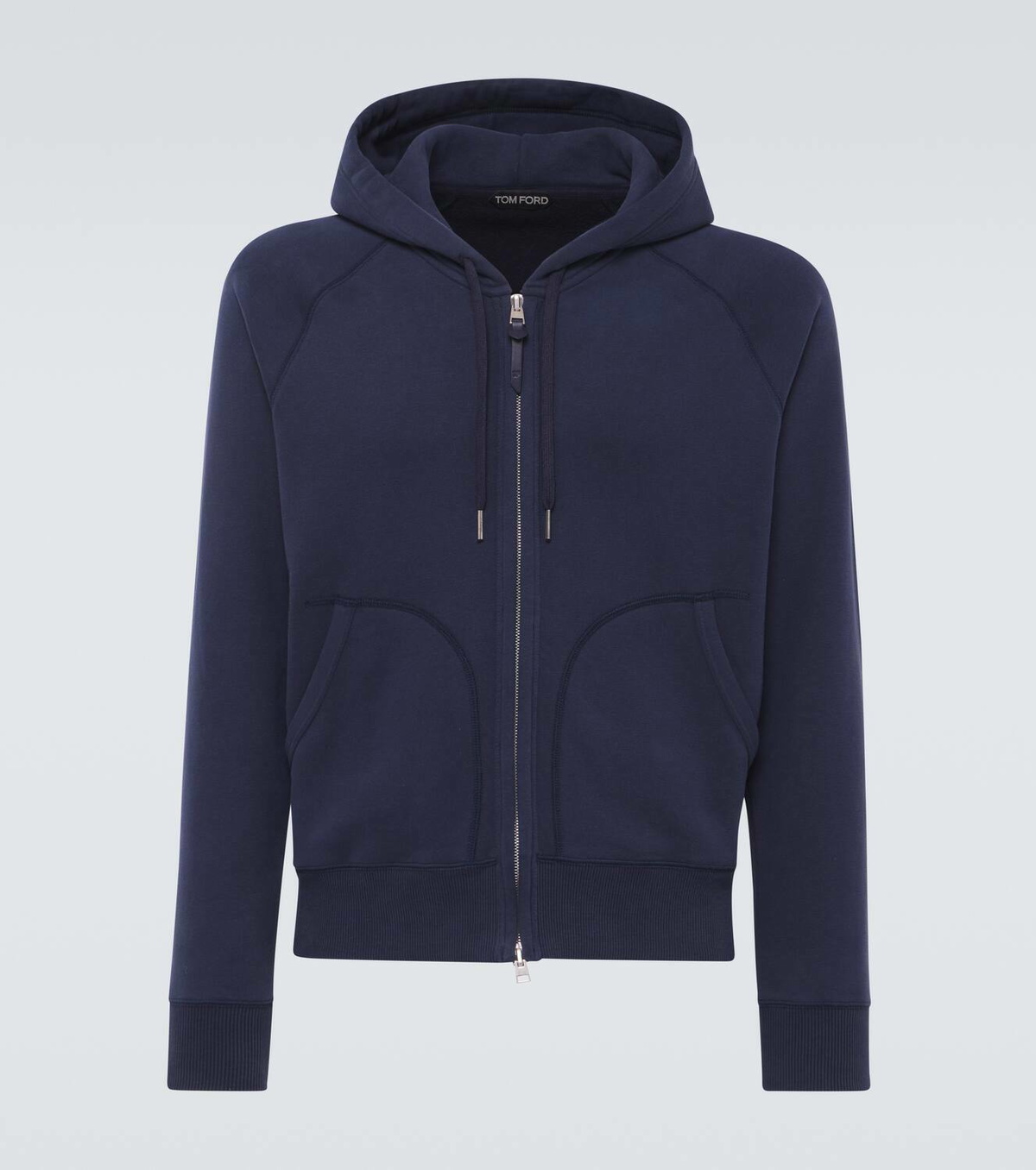 Tom Ford Cotton-blend jersey zip-up hoodie TOM FORD