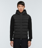 Moncler - Bi-fabric hooded cardigan