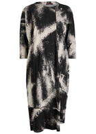 High Prelude Printed Stretch-polyamide Midi Dress Black