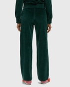 Sporty & Rich Crown Tennis Velour Sweatpant Green Womens Track Pant