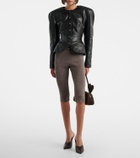 Magda Butrym Peplum leather jacket