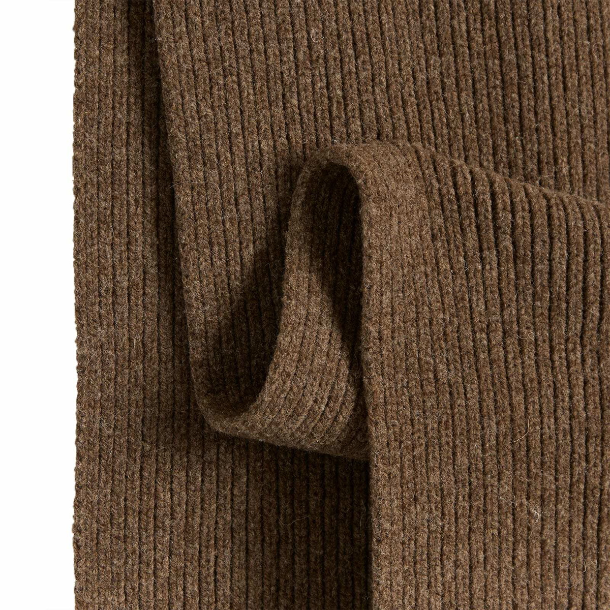 Baserange Women's Mea Merino Wool Scarf in Burel Brown 