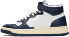 AUTRY Navy & White Medalist Sneakers