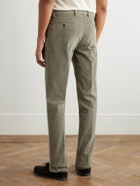 Incotex - Straight-Leg Cotton-Blend Corduroy Trousers - Green