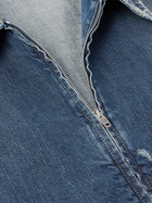 Balenciaga - Oversized Distressed Denim Jacket - Blue