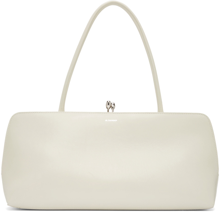 Jil Sander Beige Medium Goji Frame Bag Jil Sander