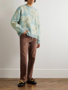 Acne Studios - Karen Kilimnik Wool-Blend Jacquard Sweater - Blue