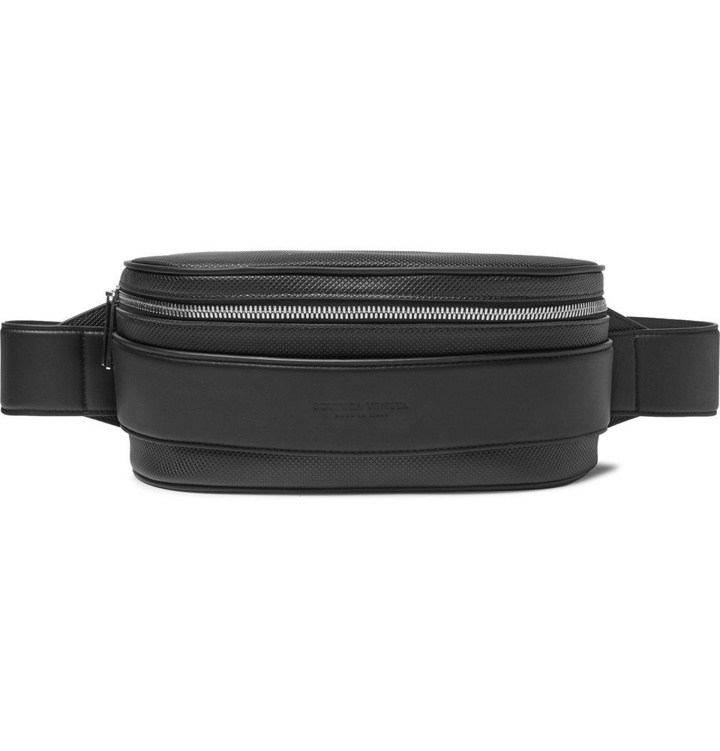 Photo: Bottega Veneta - Marcopolo Textured-Leather Leather Belt Bag - Black