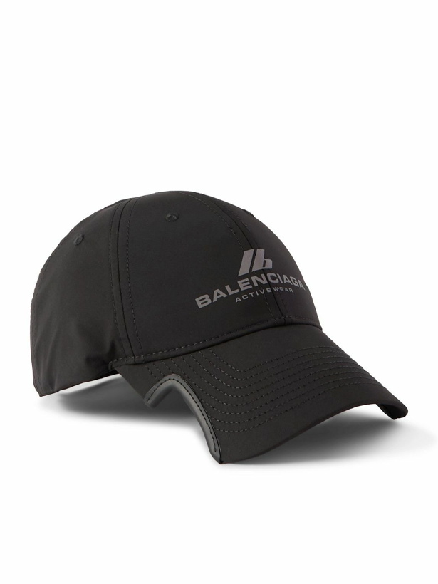 Photo: Balenciaga - Logo-Print Drill Baseball Cap - Black