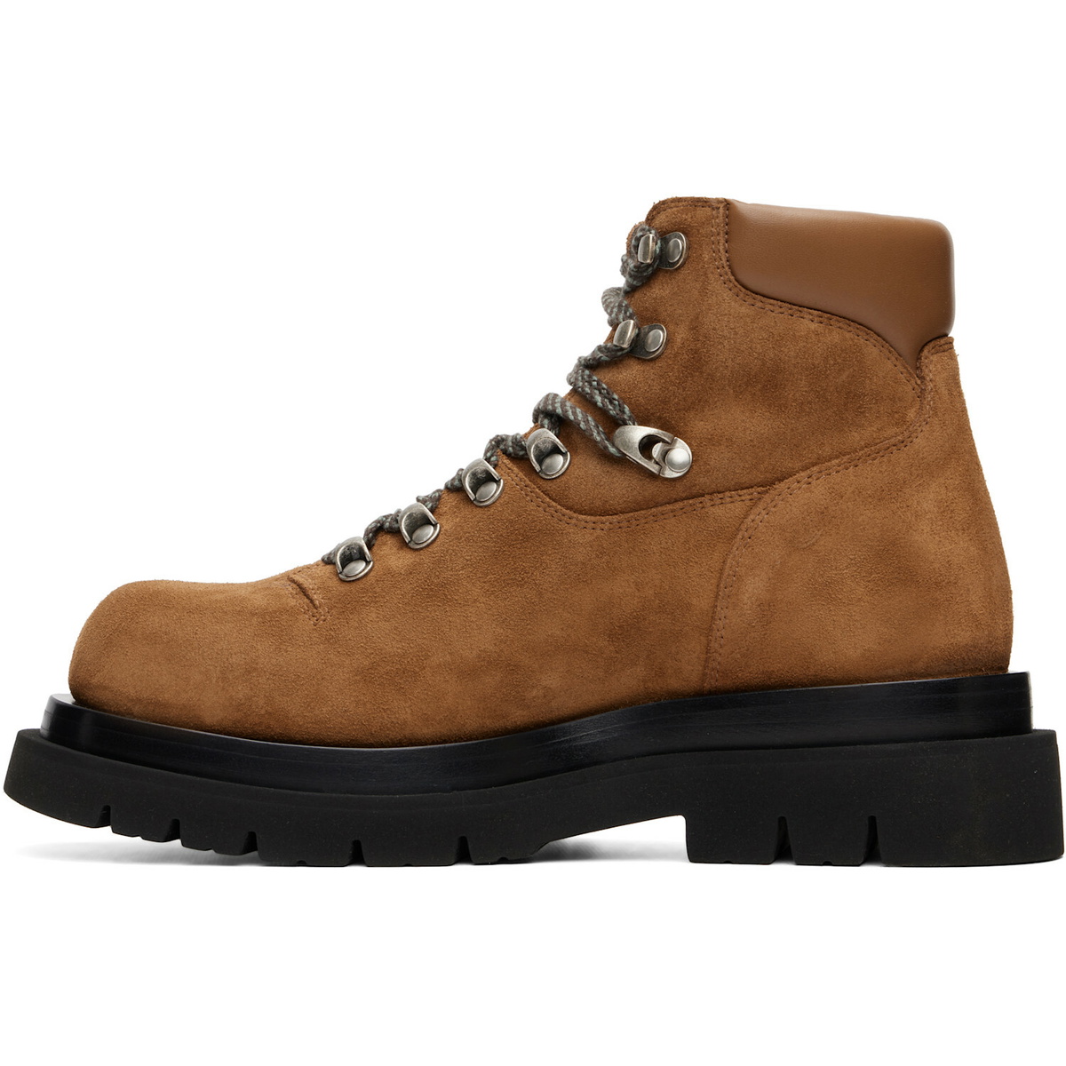 Bottega Veneta Brown Boston Crust Lug Ankle Boots