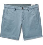 RAG & BONE - Supima Cotton-Blend Twill Chino Shorts - Blue
