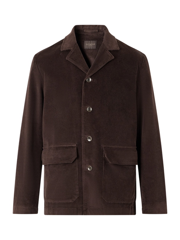 Photo: Slowear - Incotex Stretch-Cotton Corduroy Blouson Jacket - Brown