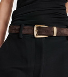 Khaite Benny suede belt