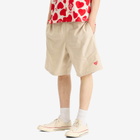 Human Made Men's Heart Beach Shorts in Beige