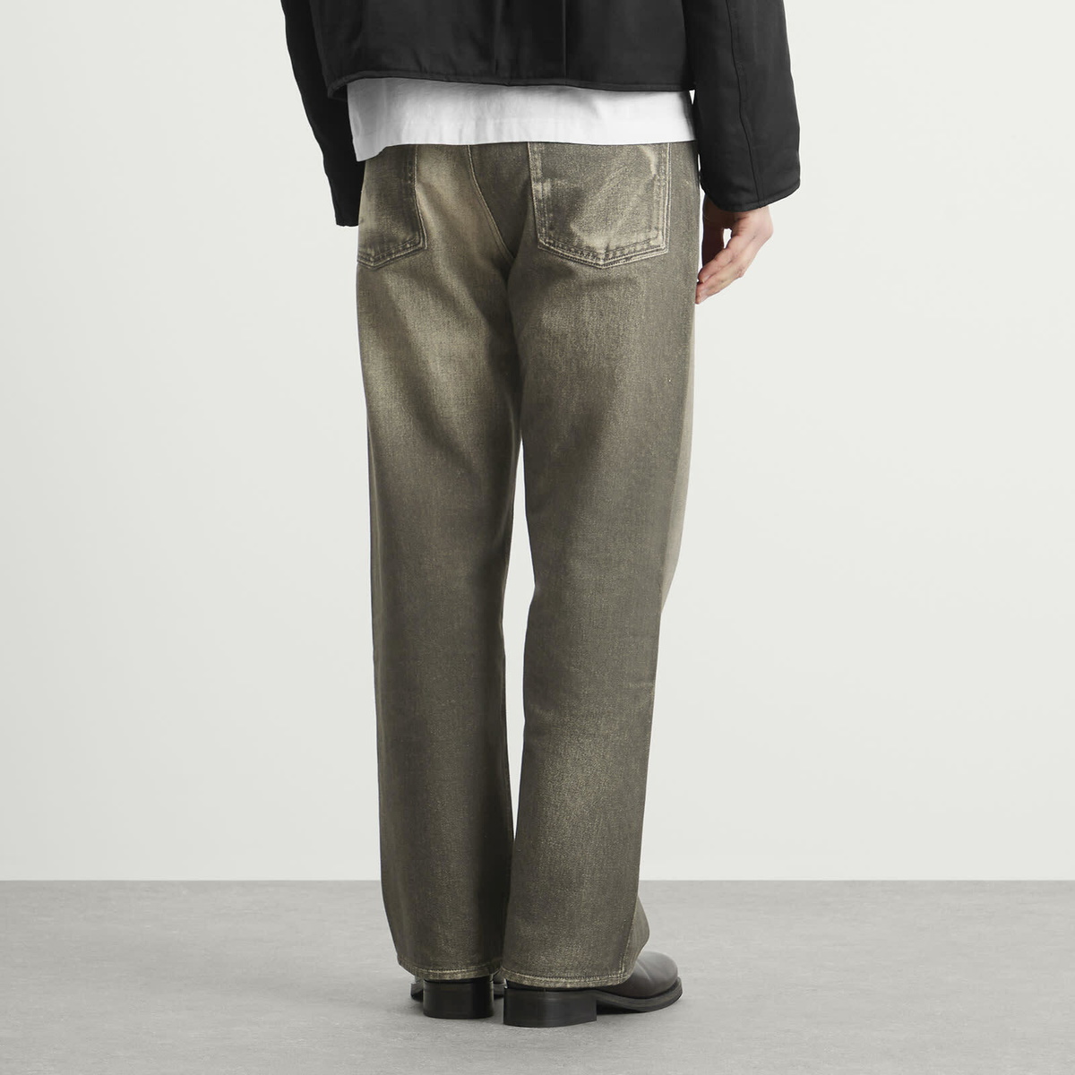 Our Legacy Men's Digital Aurora Print Third Cut Jeans in Black Our