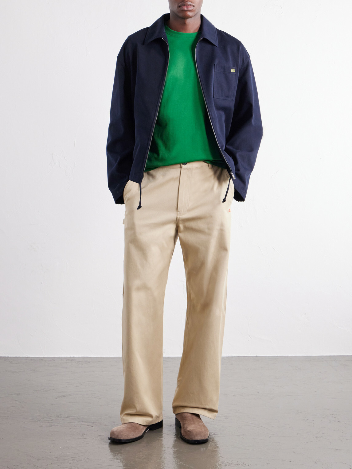 LOEWE - Anagram-Embroidered Cotton-Jersey T-Shirt - Green
