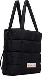 Marni Black Quilted Logo Tote