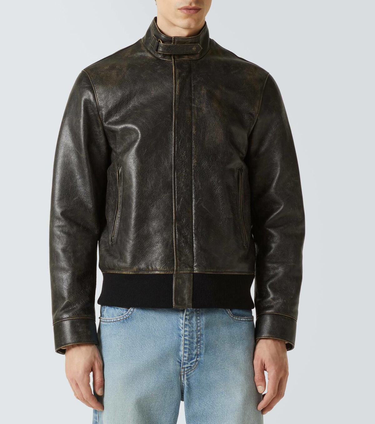 The Row Edrice leather jacket