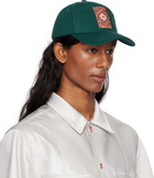 Casablanca Green Gothic Logo Cap