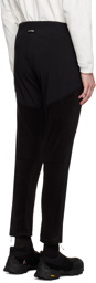 and wander Black Fleece Base Trousers