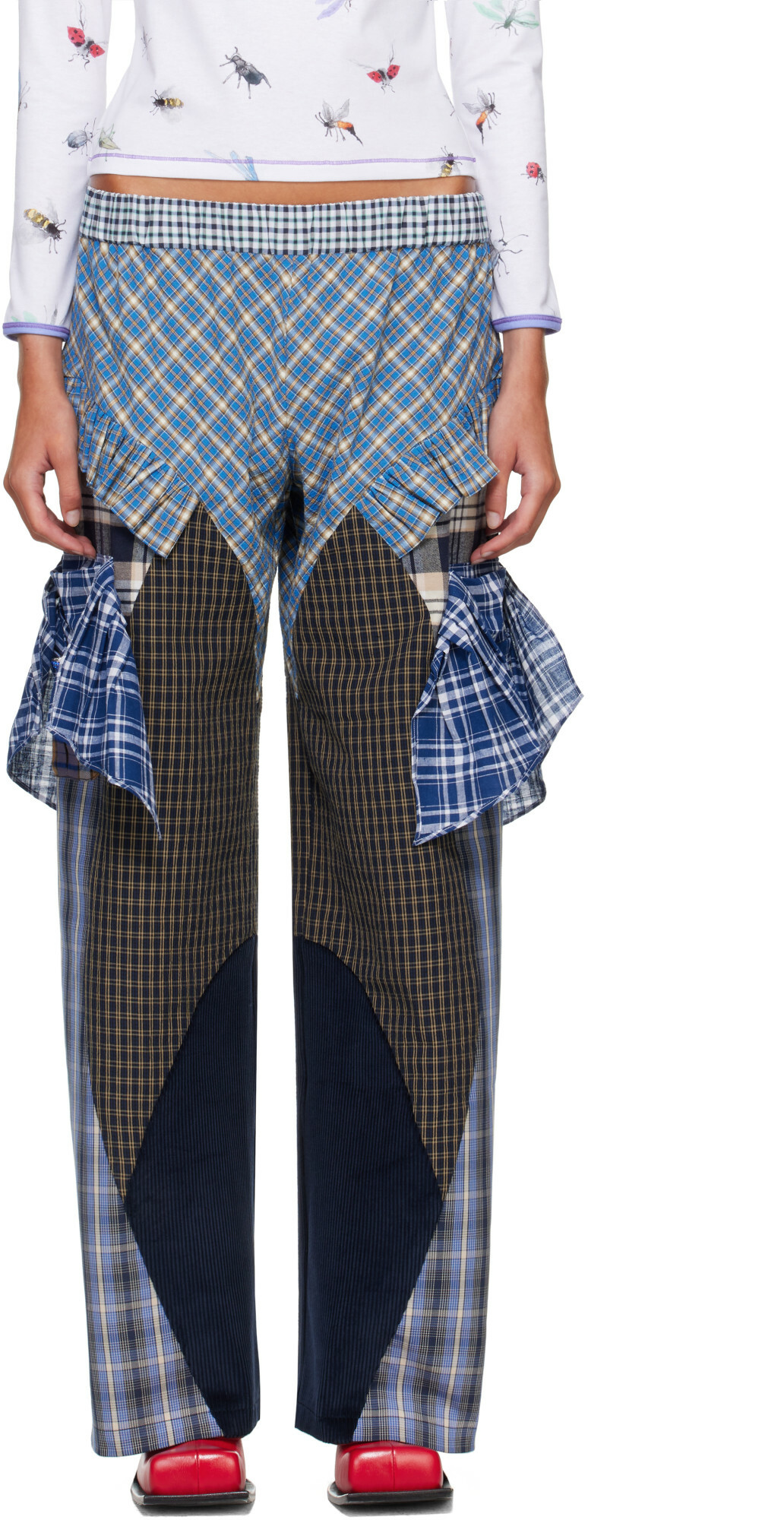 Chopova Lowena Blue Swoon Pyjama Trousers