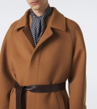 Saint Laurent Belted wool coat
