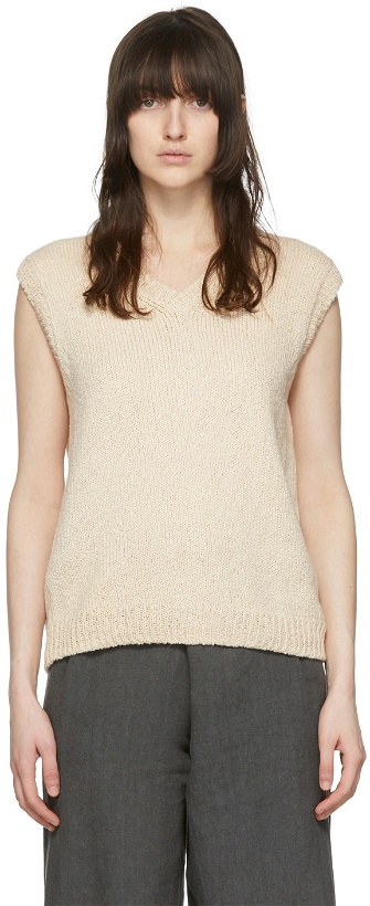 Photo: Arch The Off-White Cotton Sweater Vest