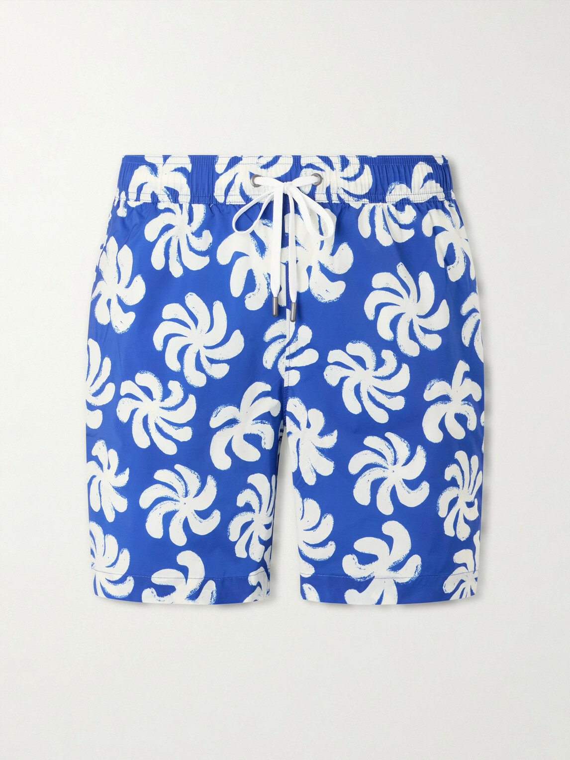 Onia - Charles Straight-Leg Mid-Length Printed Swim Shorts - Blue