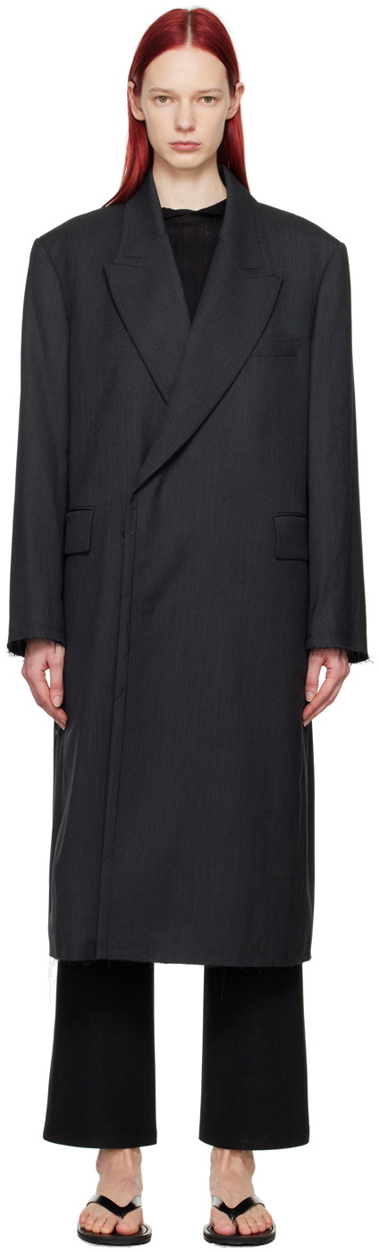 Youth Gray Oversized Coat