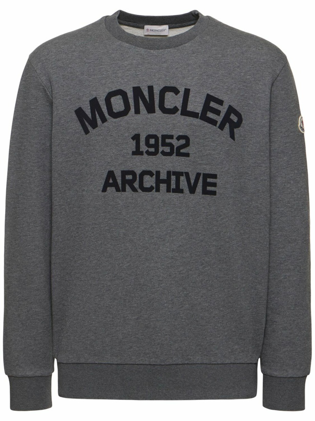 Photo: MONCLER Logo Light Weight Cotton Sweatshirt