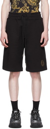 Versace Jeans Couture Black V Emblem Shorts