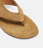 Le Monde Béryl Micro Wedge 40 suede thong sandals