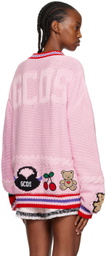 GCDS Pink Hello Kitty Edition Cardigan