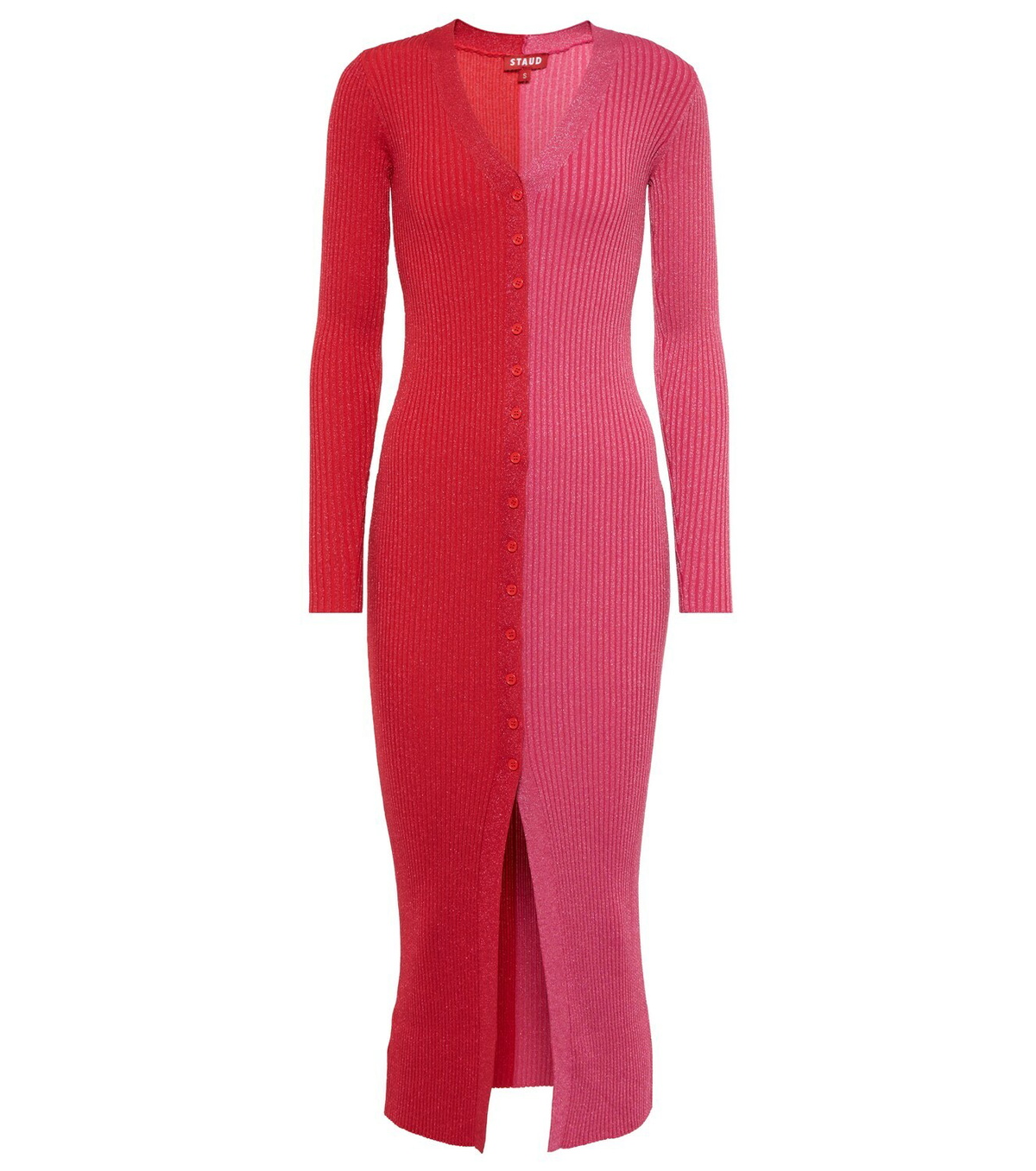 Staud Shoko Lurex® sweater midi dress Staud