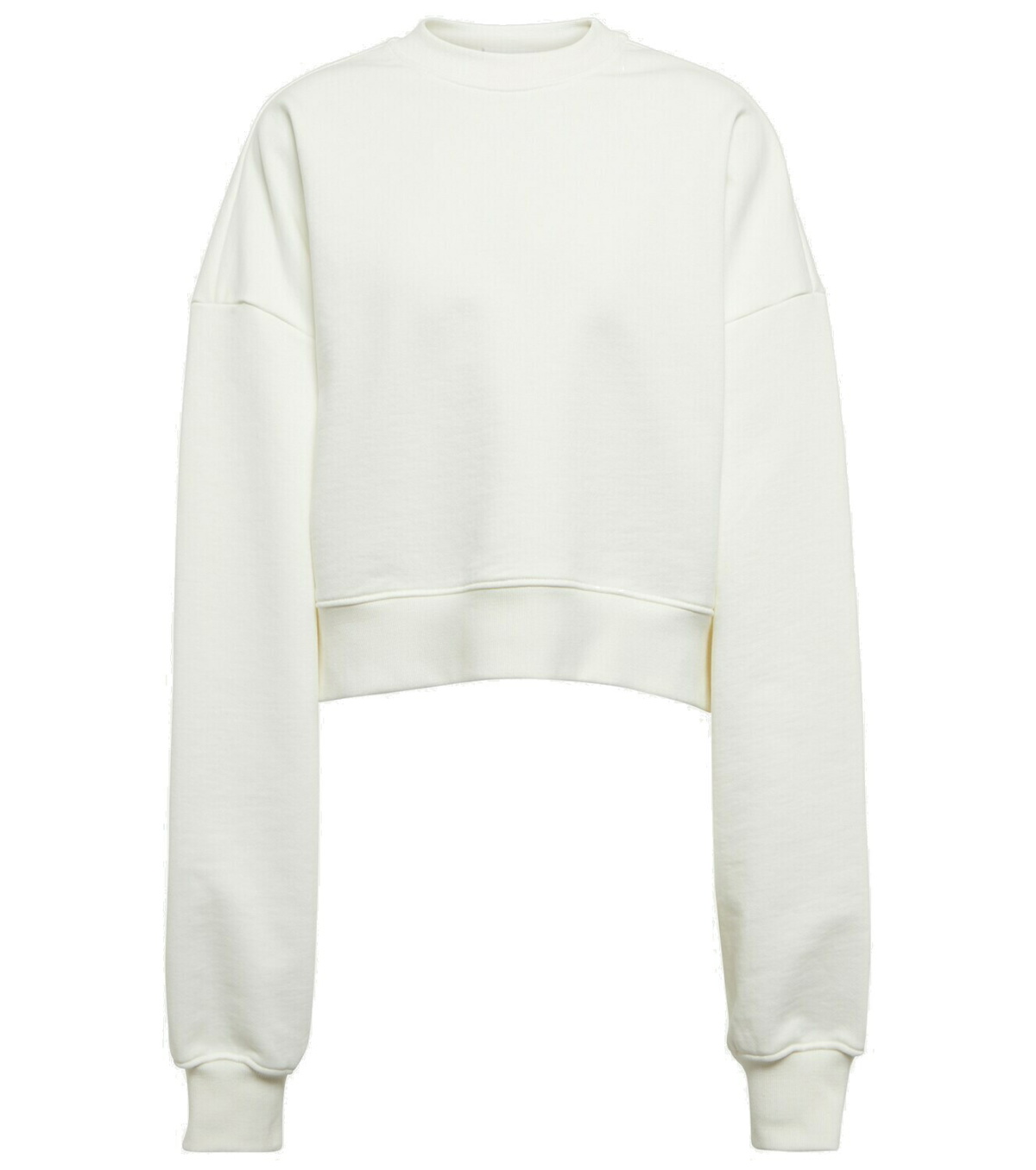 x Hailey Bieber HB cotton fleece sweatpants in white - Wardrobe
