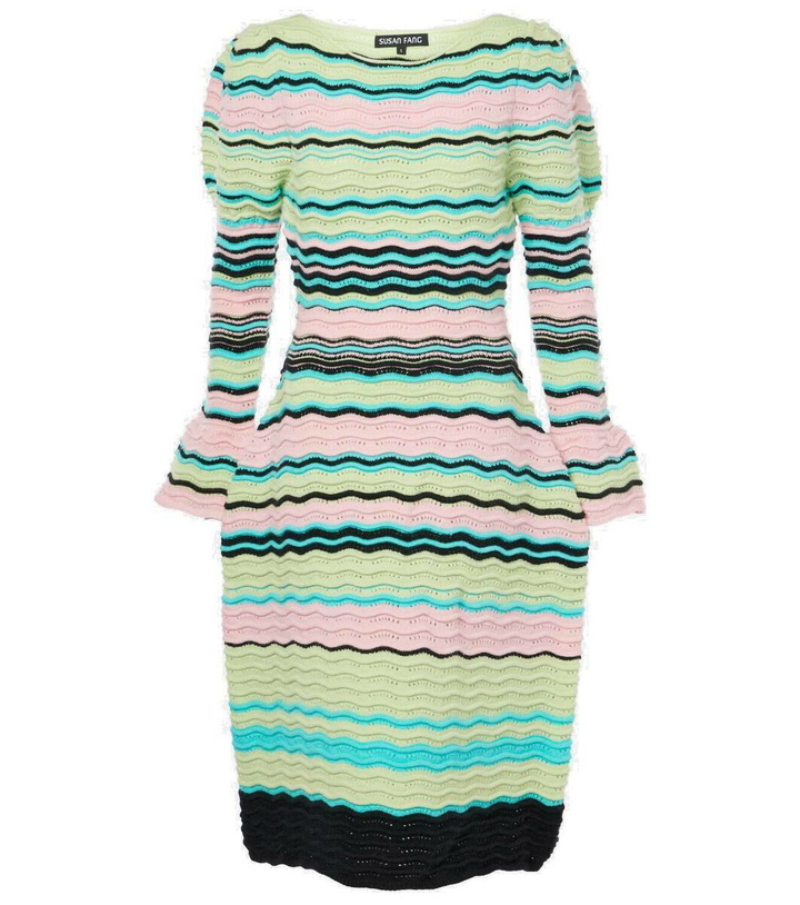 Photo: Susan Fang Striped puff-sleeve midi dress