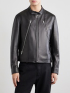 Maison Margiela - Zip-Detailed Leather Biker Jacket - Black