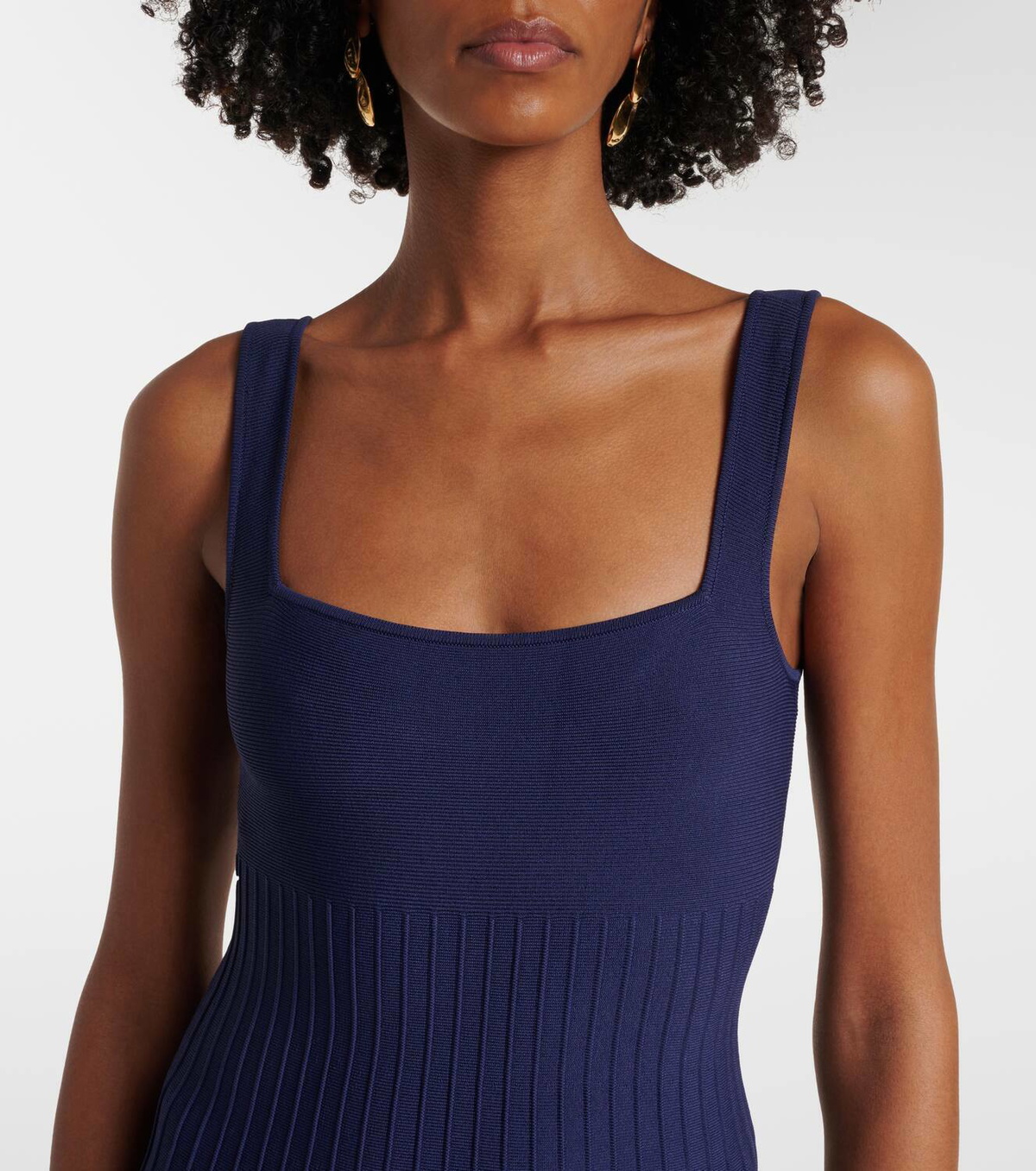 open lace back dress Staud Ellison Dress Navy