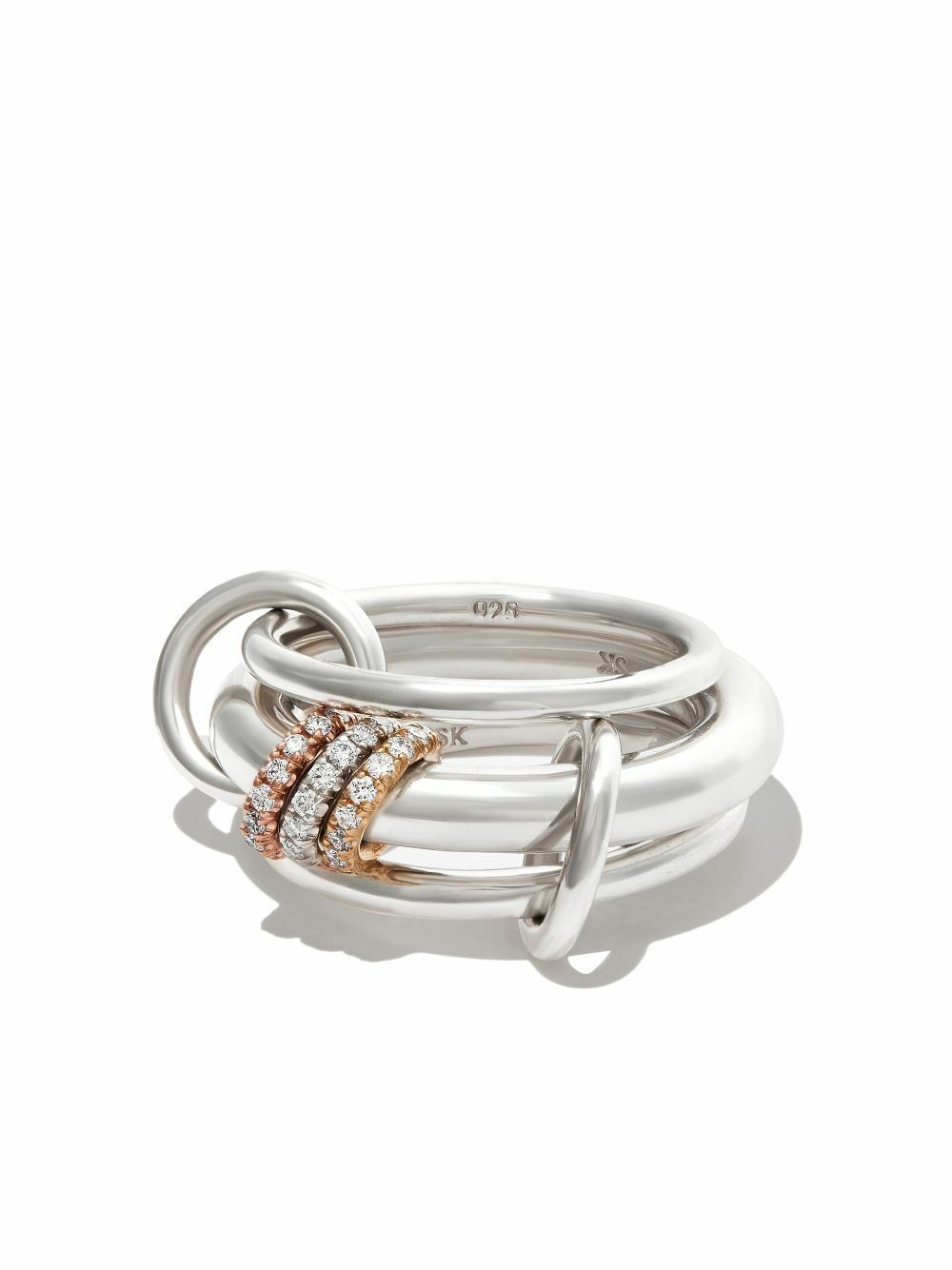 Spinelli Kilcollin Sterling Silver Gemini Diamond Ring