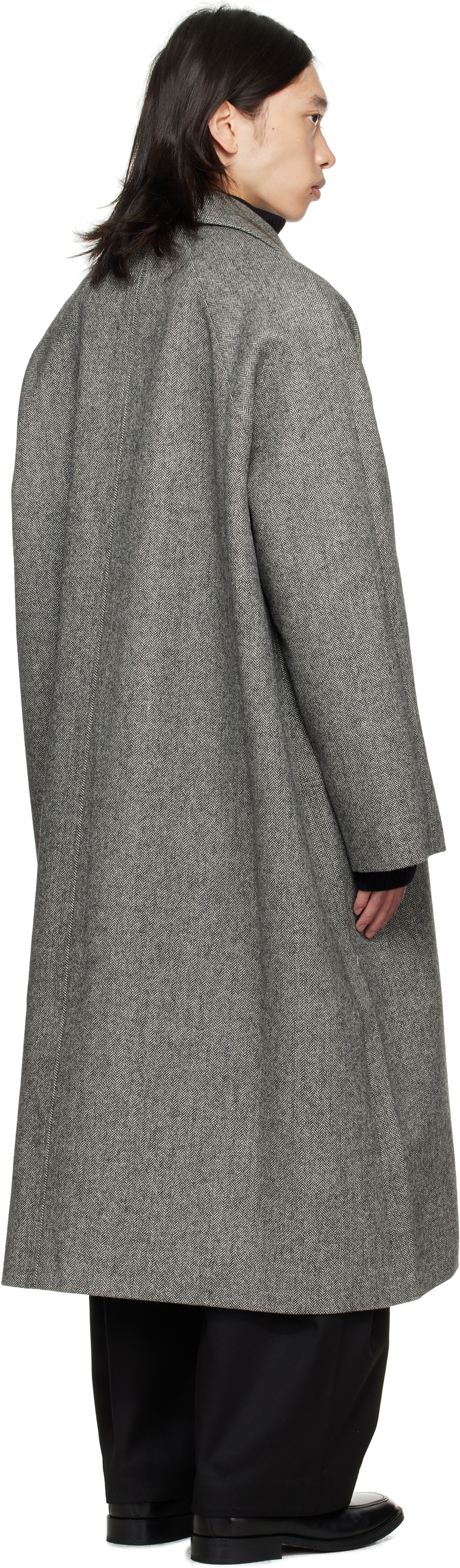 SAGE NATION Black & White Takeshi Coat