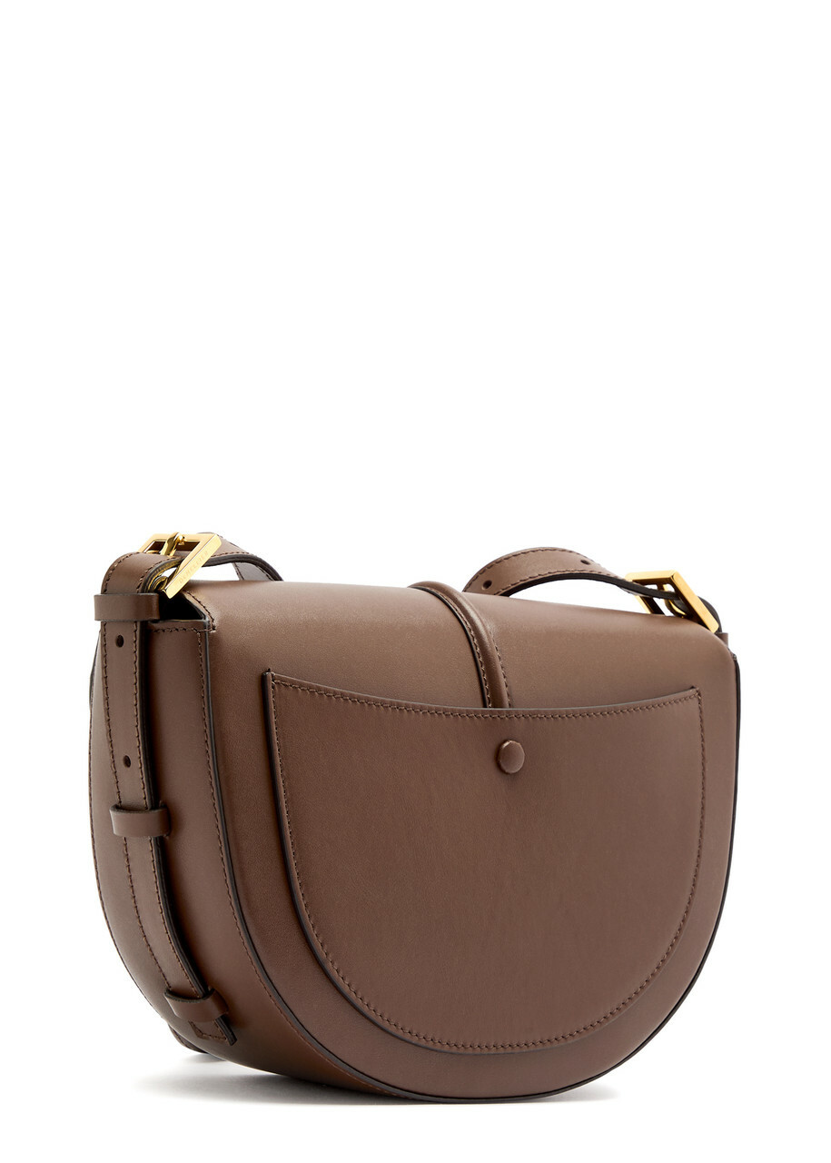 Demellier Tokyo Saddle Leather Cross-body bag - Dark Brown