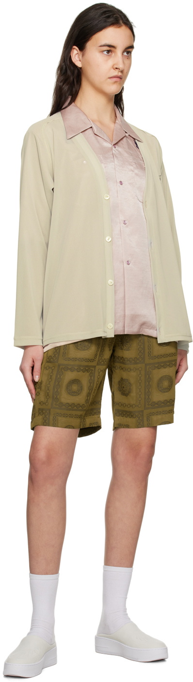 NEEDLES Khaki Graphic Shorts