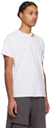 MM6 Maison Margiela White Safety Pin T-Shirt