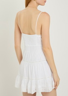 Loveshackfancy Zuri Embroidered Cotton Mini Dress White